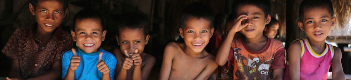 Children in Sumba island